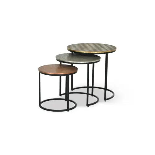 TRIDOT set of 3 Side Tables