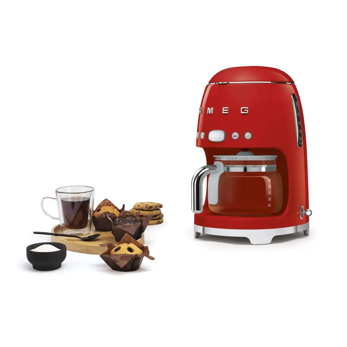 Smeg DCF02 Red Coffee Machine