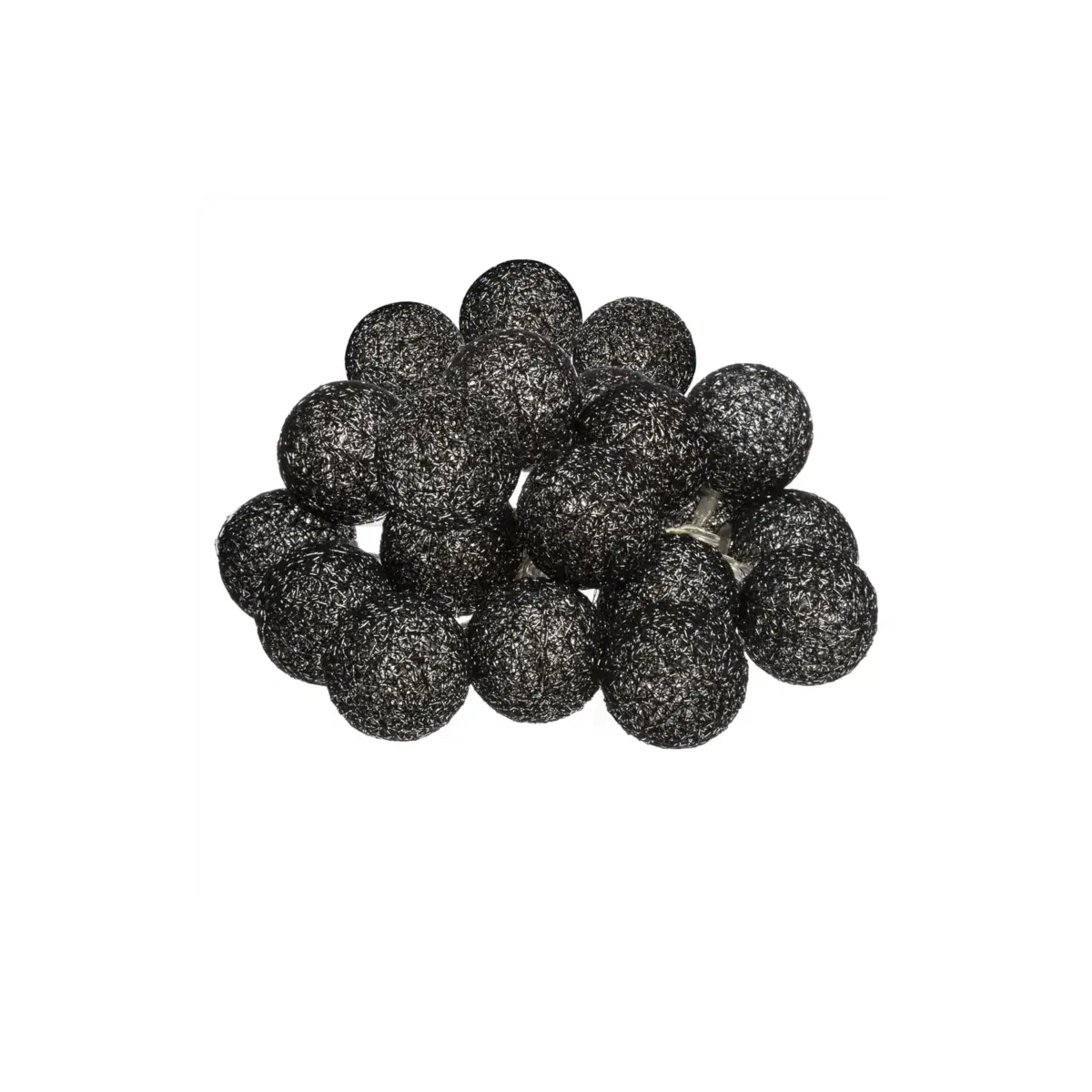 BLK Gltr LED String
