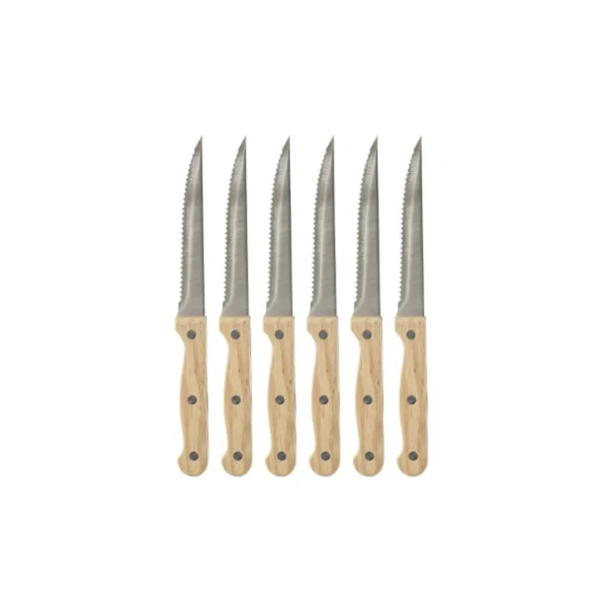 Wooden Steak Knives X6