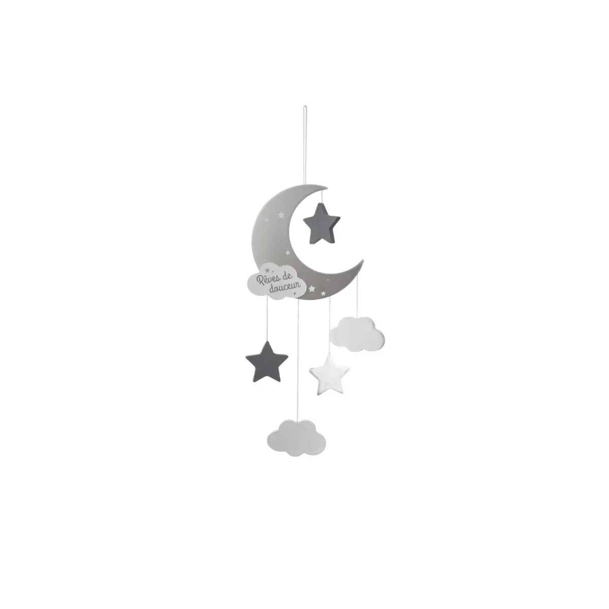 Grey Moon Hanging Deco