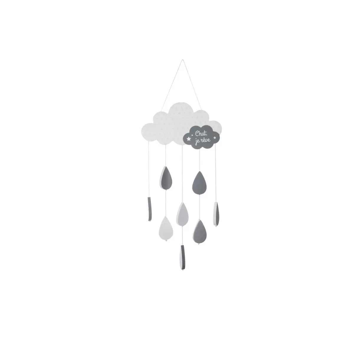 Grey Cloud Hanging Deco
