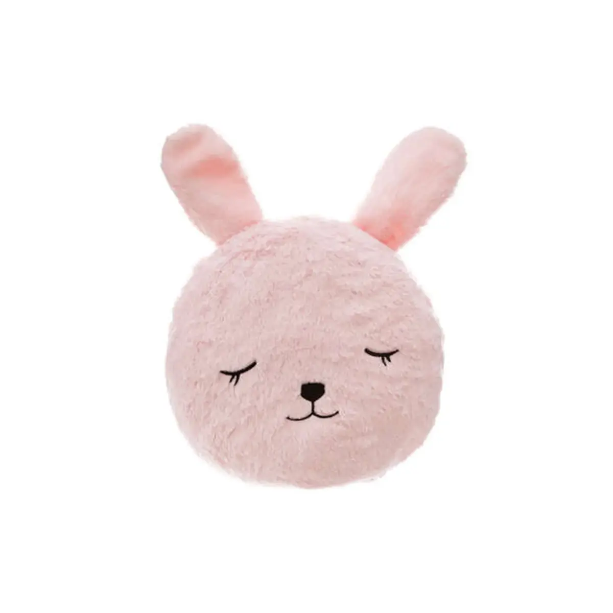 Rabbit Fur Cushion Pink