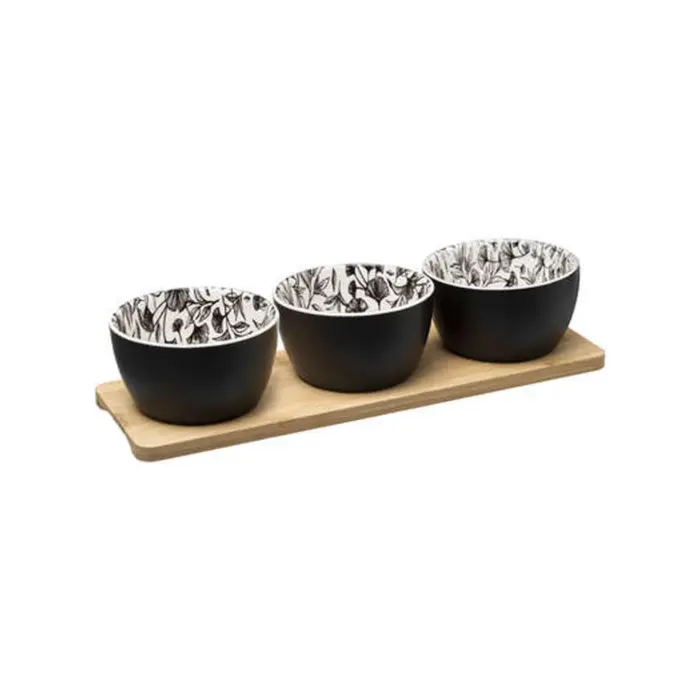 White Floral Appetizer Set