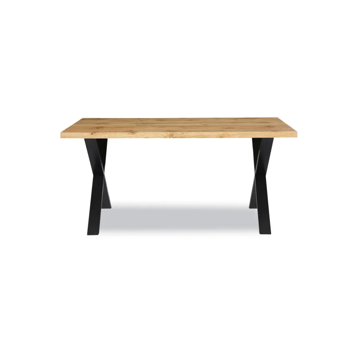 Dining Table Oak+blk Leg