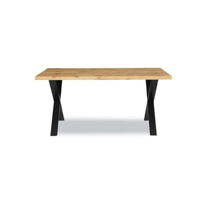 Dining Table Oak+blk Leg