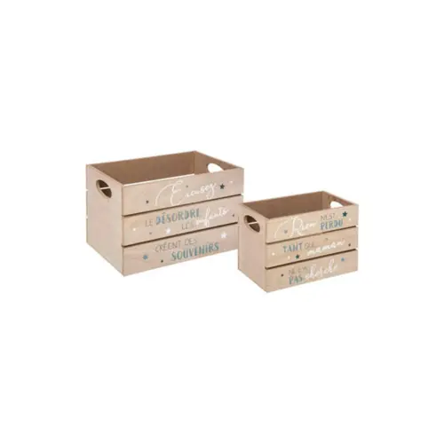 Blue Wooden Storage X2