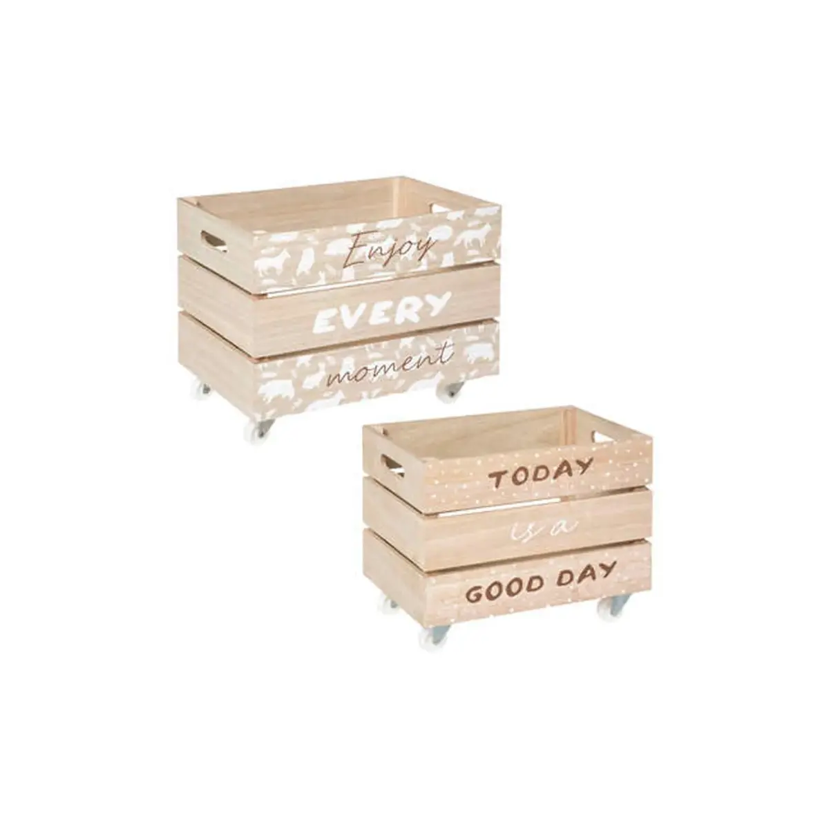 Xl Wooden Storage X2 White