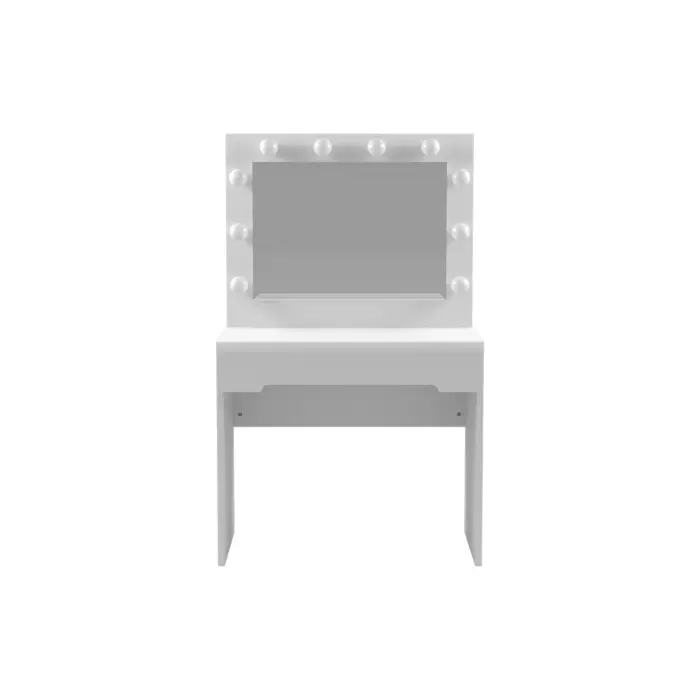 Make Up Table White Gloss