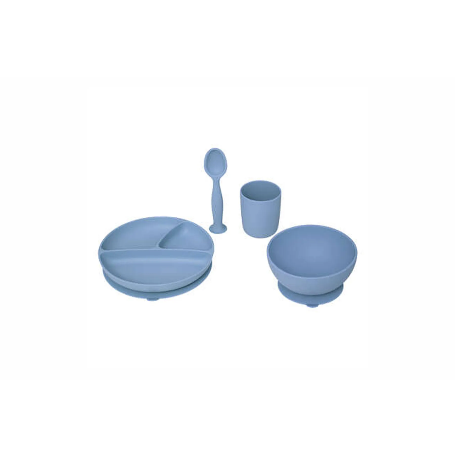 Four Day Kids Silicone Meal Set Blue