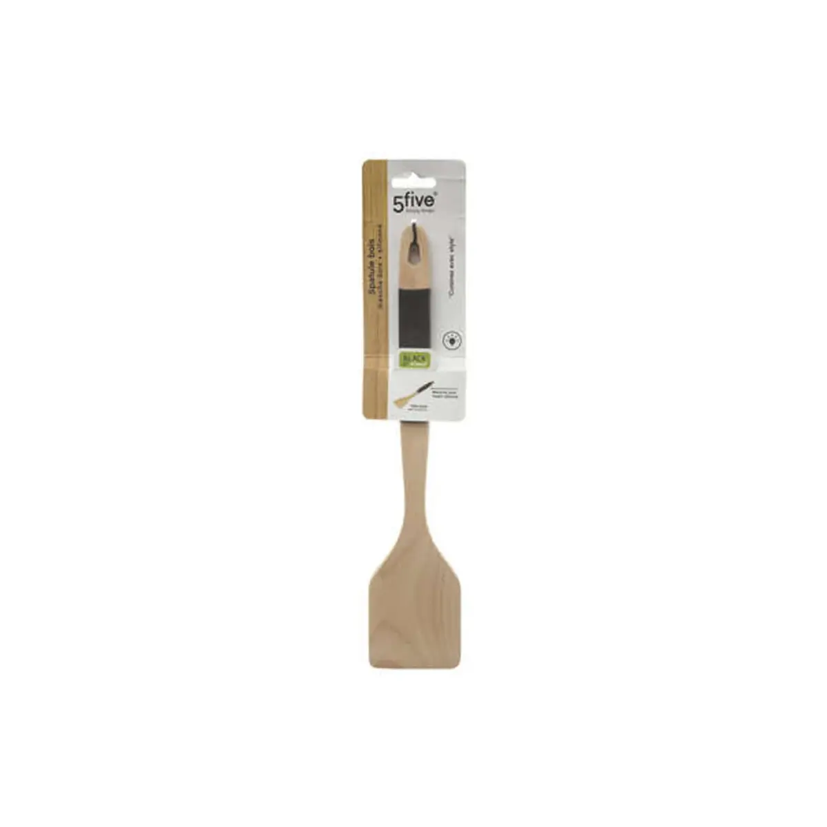Spatula Wooden Head Black Wood