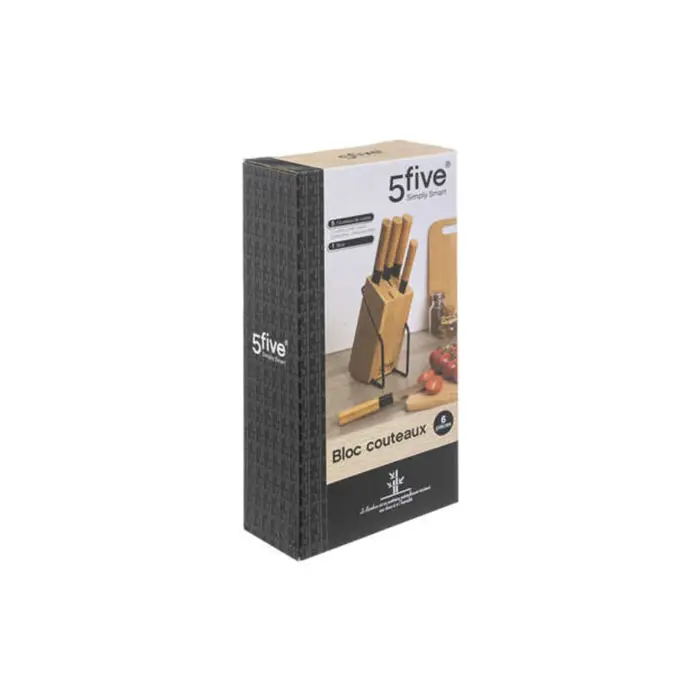 5 Knife Stand Bamboo
