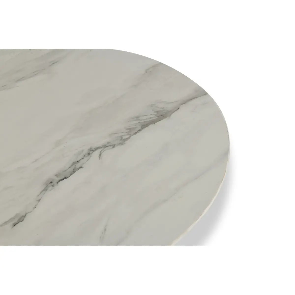 COF Table White Mrbl+gld