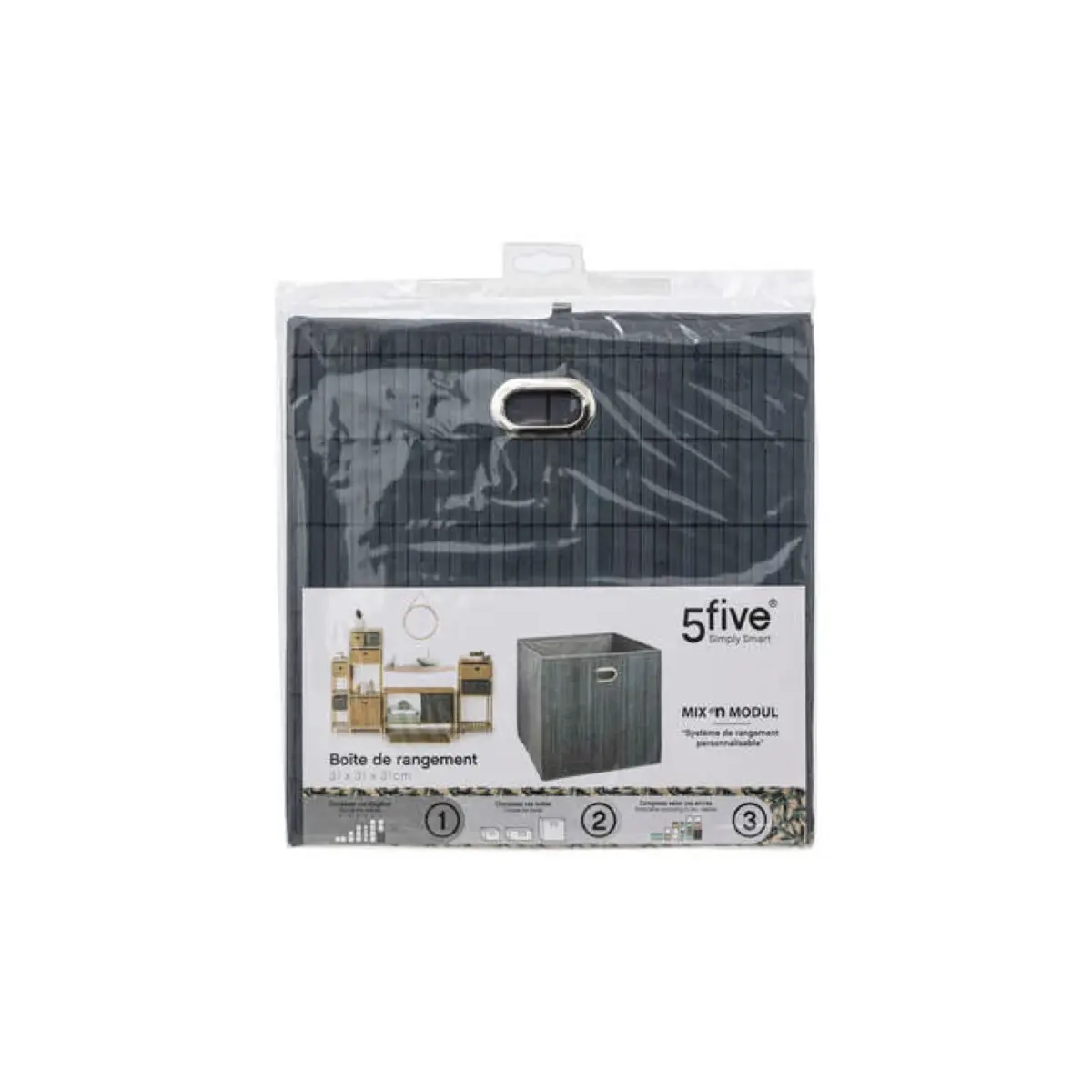 Baskets 31x31 Grey Bamboo