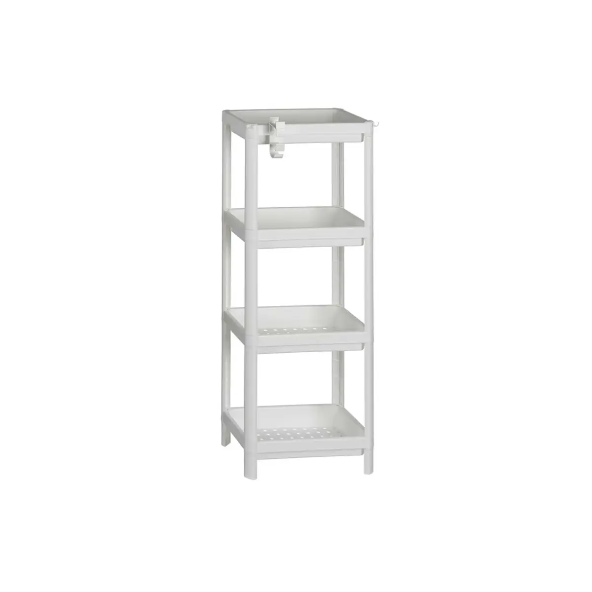 White 4-tier Storage Rack