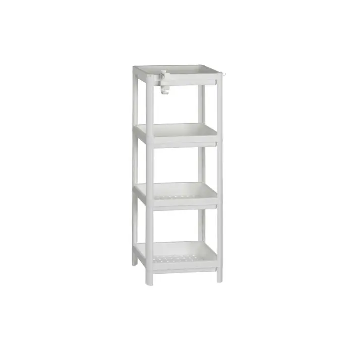 White 4-tier Storage Rack