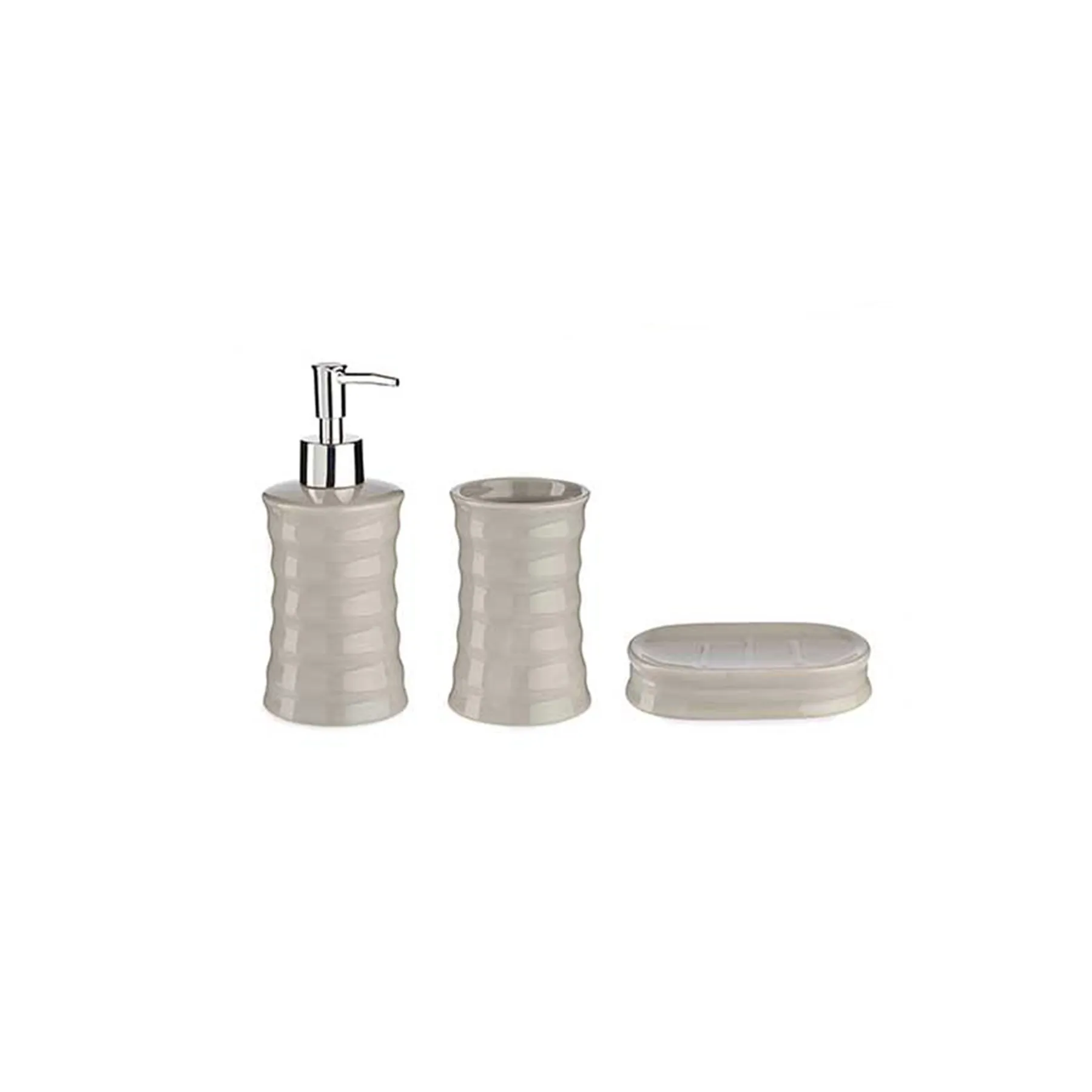 Four Day Grey Bamboo Bath Set