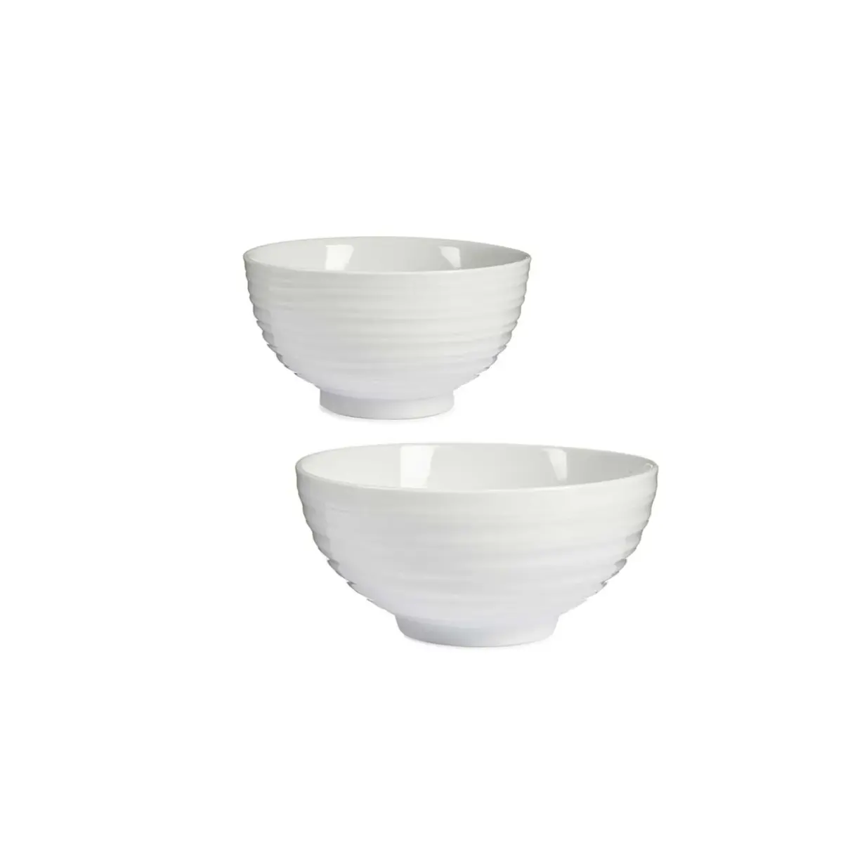 White Bowls Set