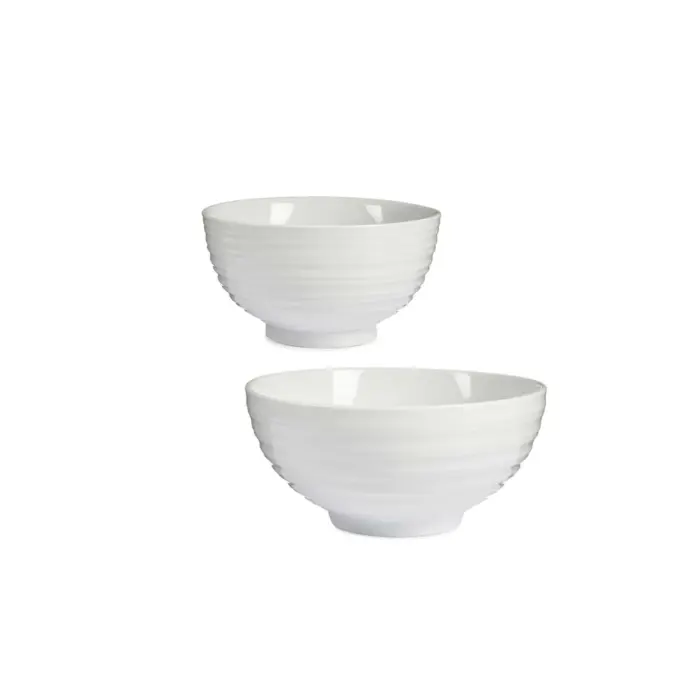 White Bowls Set