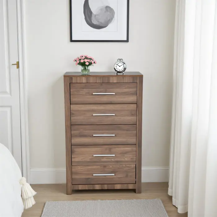 NS2092-5D-CHEST-WLNT MARLIN Chest Of Drawer