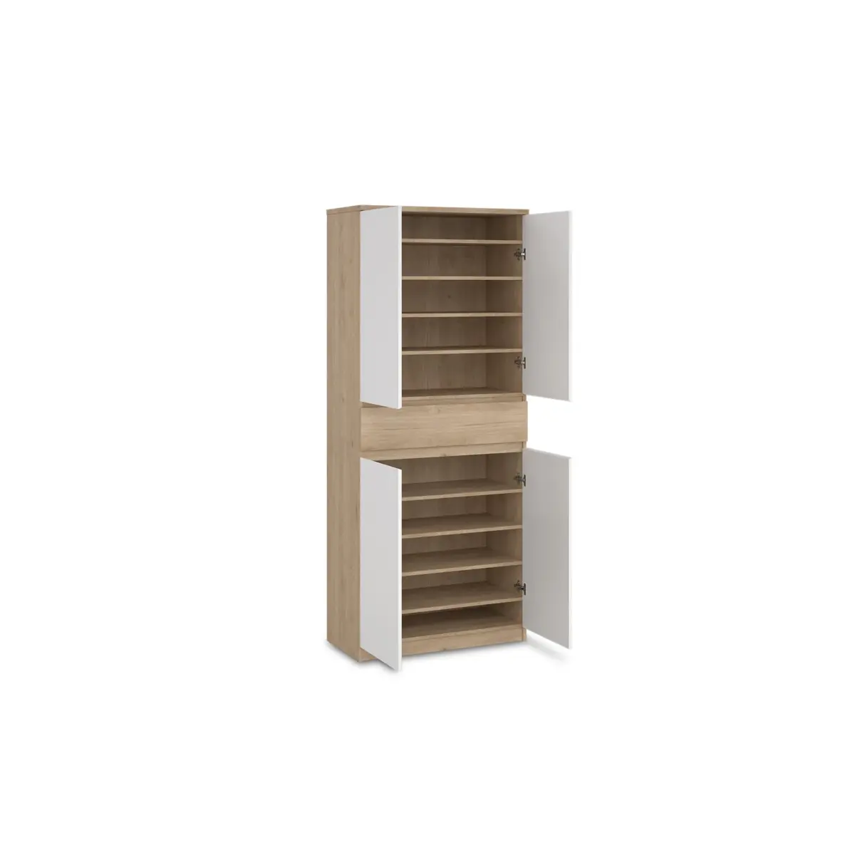 NAIA White Shoe Cabinet Tall