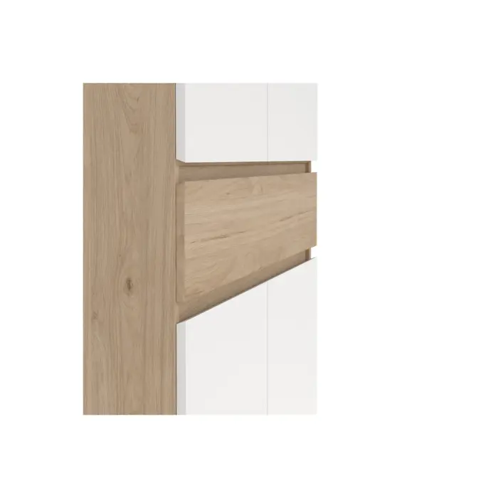 NAIA White Shoe Cabinet Tall