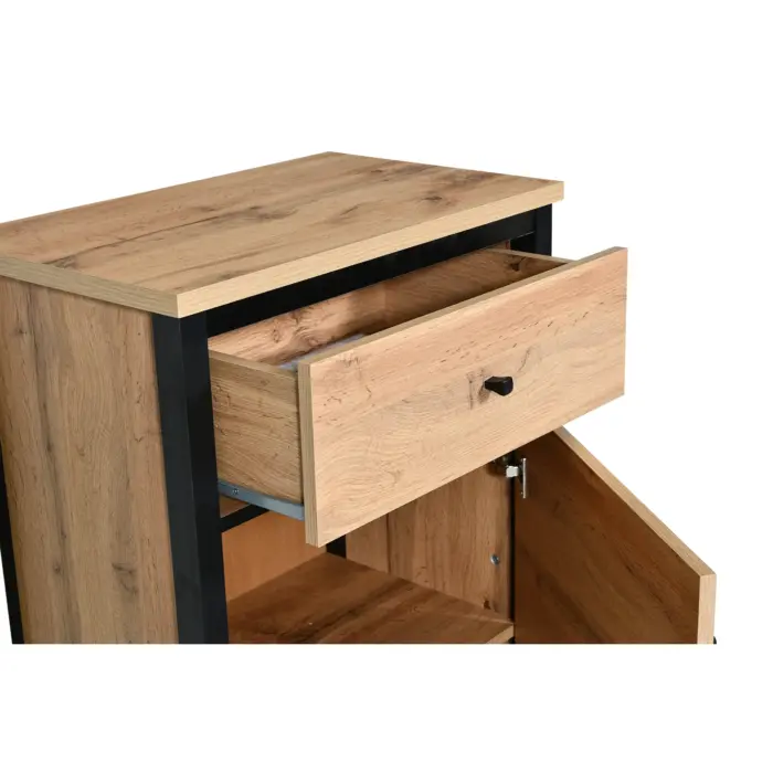 Cabinet 1dr Tacho Oak Black Cabinet 1dr Tacho Oak Black