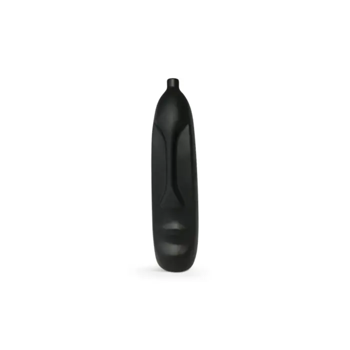 Barik Vase Polyr Black