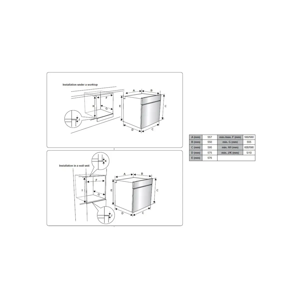 Daewoo Built-in Oven