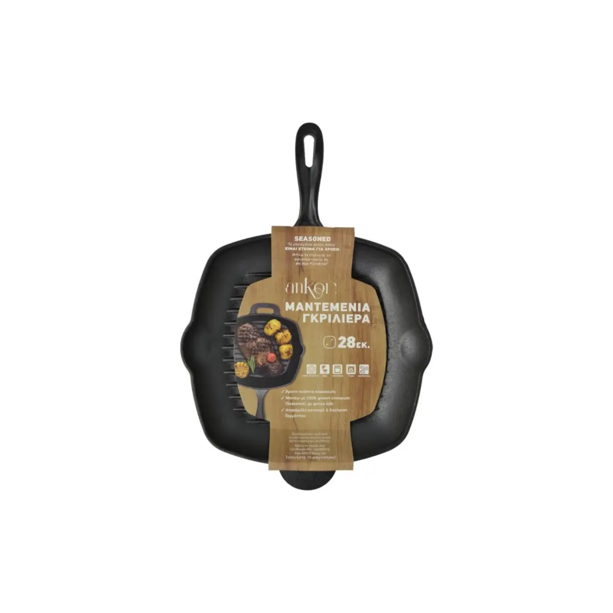 ANK Cast-iron Grillpan 28cm