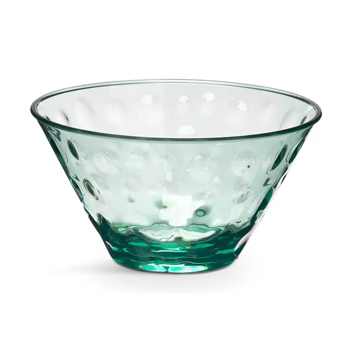 Green Plastic Bowl Dots