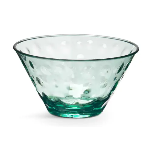 Green Plastic Bowl Dots