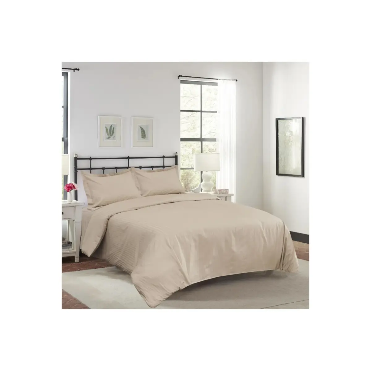 COTTON SATEE BED SHEETS230X270