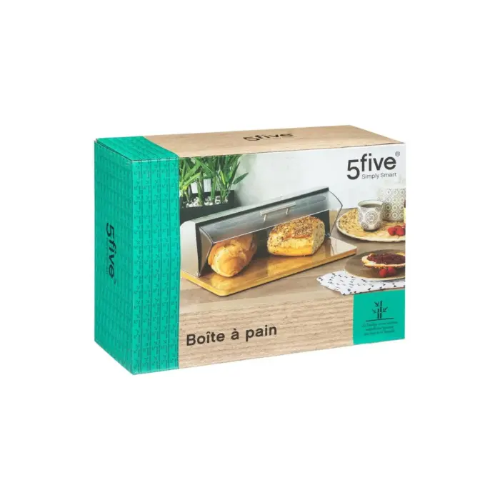 Bread Box Inox Bamboo