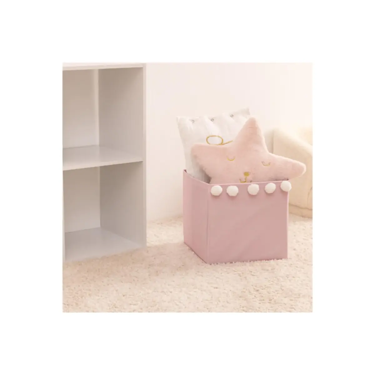 Pink Pom Storage Box