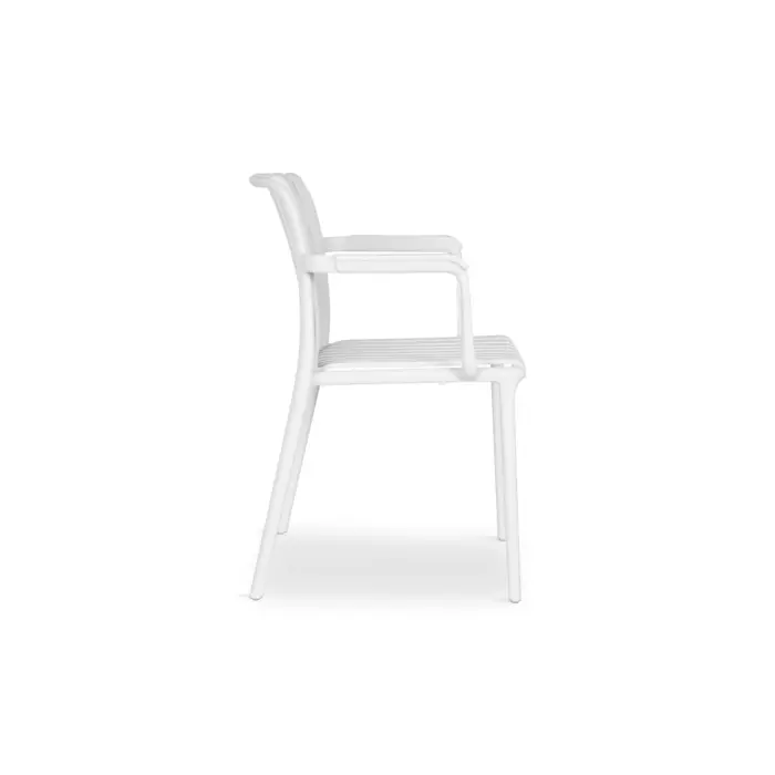 1819-WHITE-70029-3 SAMONA Plastic Chair