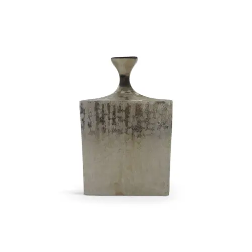 Flasche Vase Aluminium Silver
