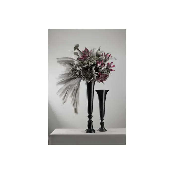 Flores Vase Aluminium Black