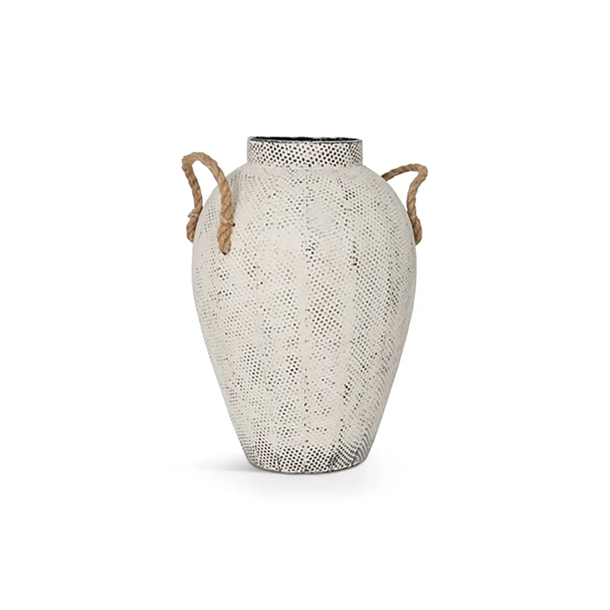 Cupi Vase Metal White Cupi Vase Metal White