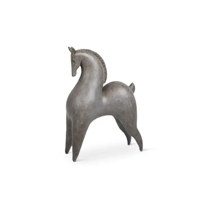 Aegean Horse Polyresin Gray