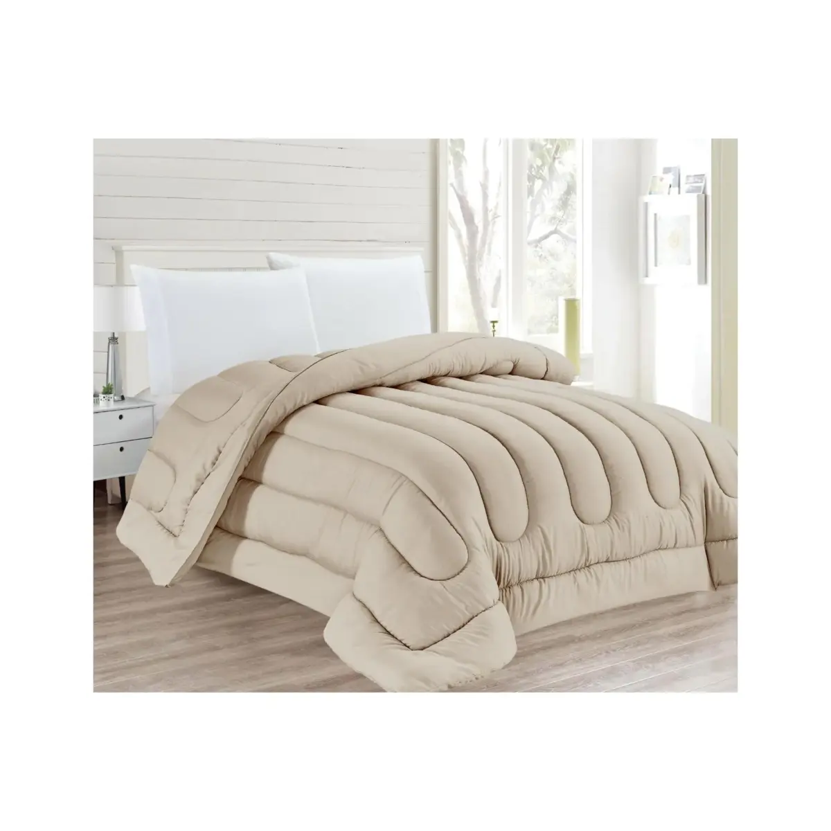 Dyed Quilt 180x240 Beige