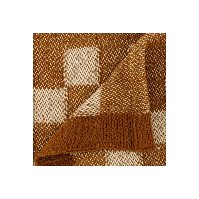 Checked Knit Throw