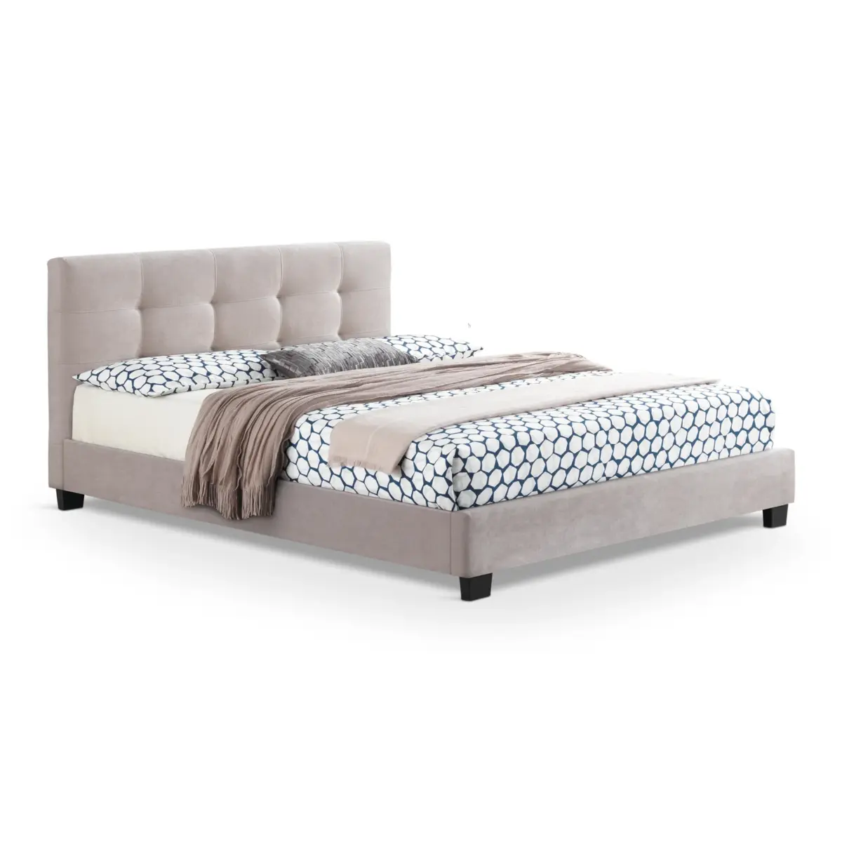 CF8563-3.5FT-LATTE FABRICIO Bed 3.5ft