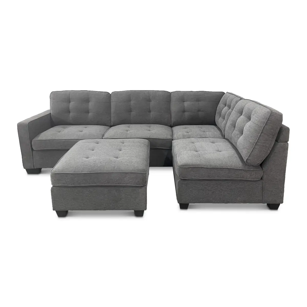 IHL058-R-CRN-D.GREY-1 CUCHER Corner Sofa