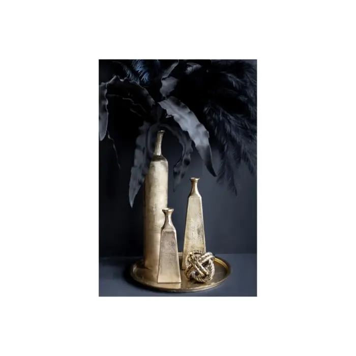 Fles Vase Aluminium Gold