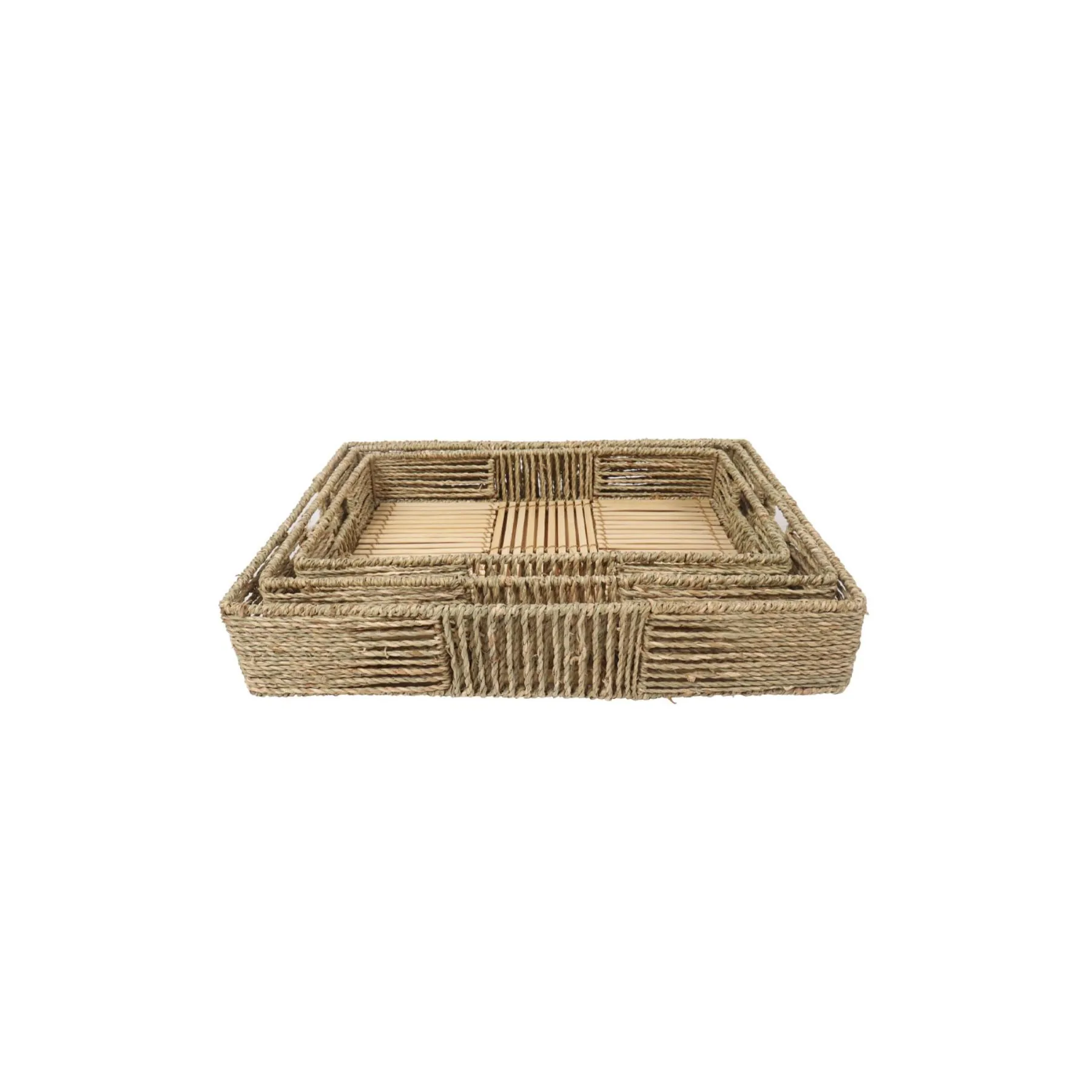 Four Day Seagrass Plate Set