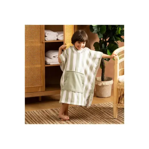 Green Poncho Beach Poly