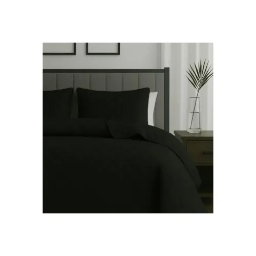 BEDSPREAD 260X240 BLACK BEDSPREAD 260X240 BLACK