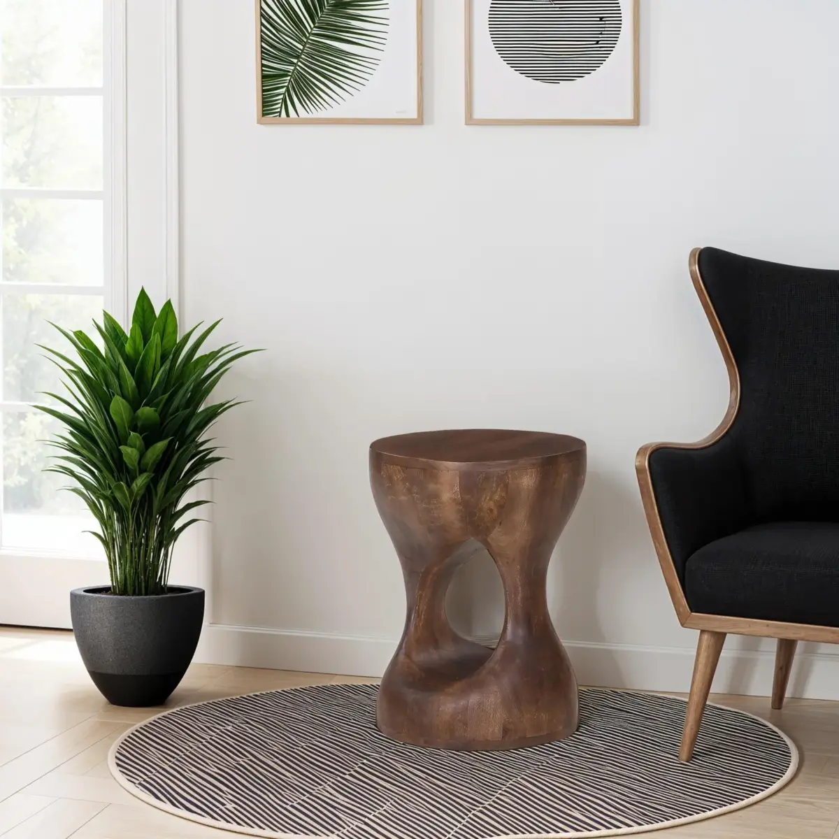Wood Side Table