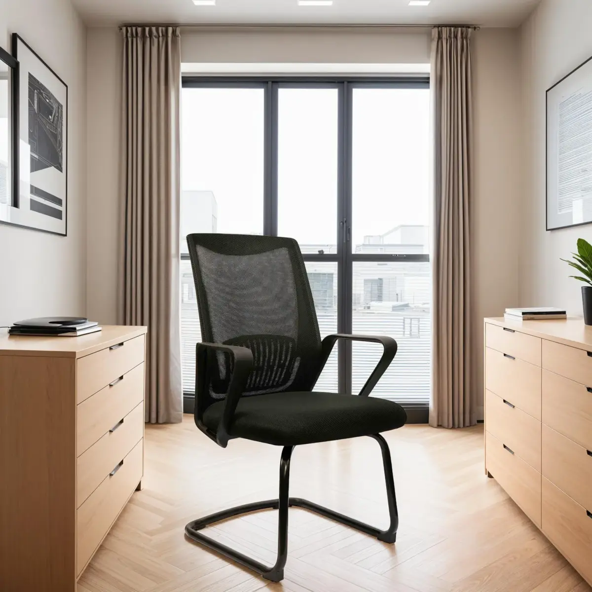 HT-289D-BLACK-MESH HARRIET Office Chair